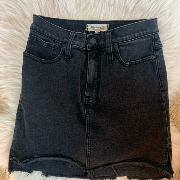 Madewell black denim skirt size 26 - Picture 1 of 4
